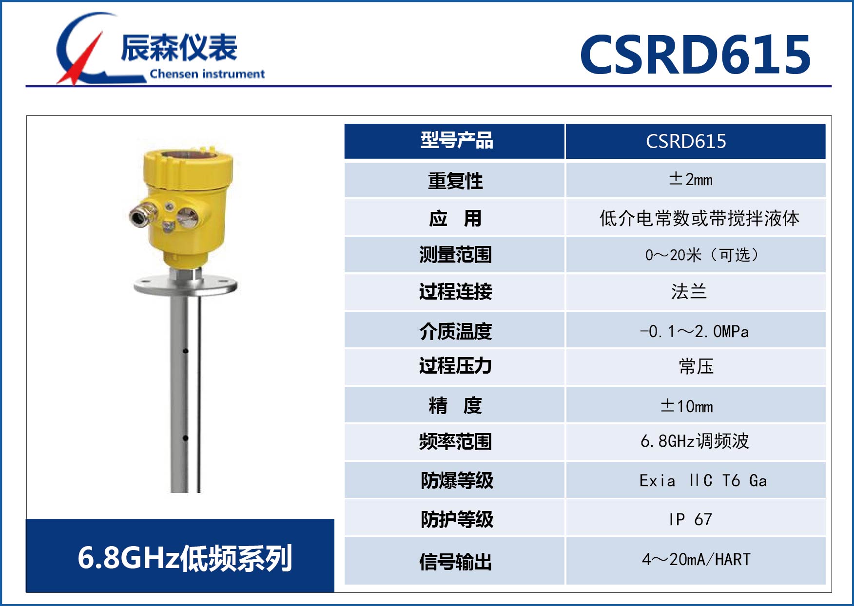 低頻雷達(dá)物位計(jì)CSRD615 低頻雷達(dá)物位計(jì)CSRD615