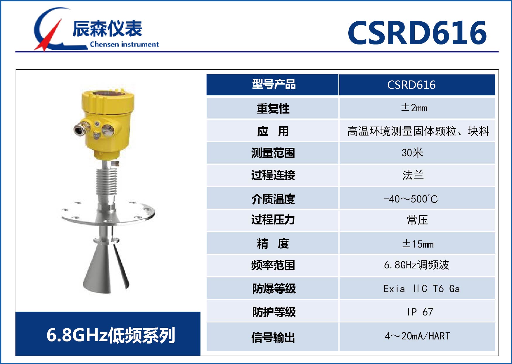 低頻雷達(dá)物位計(jì)CSRD616 低頻雷達(dá)物位計(jì)CSRD616